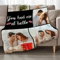 thumbnail image 4 of Custom for Boyfriend Girlfriend, Personalized Couple Blanket, Customized Blanket with Photo, Birthday Valentines Gifts for Wife Girlfriends from Husband Boyfriends, 4 of 6