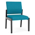 thumbnail image 1 of Pemberly Row Waiting Reception Armless Guest Chair Wood Frame in Teal, 1 of 5