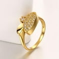 thumbnail image 6 of EOEMY Rose Gold Plated Fashion Ring Aaa Zirconia Women B246-18K Gold Plated-7, 6 of 7
