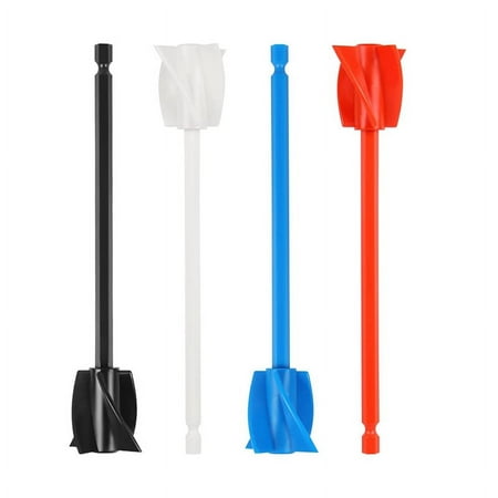 

4Pack Resin Mixer Paddles Epoxy Mixer Attachment for Drill Reusable Paint Mixer for Epoxy Resin Ceramic Glaze Silicone