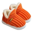 thumbnail image 2 of Mgmyaa Boys and Girls Warm Home Slippers Toddler Winter Parent-Child Slippers Pull-On Fleece Shoes, 2 of 3