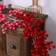 thumbnail image 4 of pstuiky Adornos navideños de mimbre artificial de 6,56 pies para el Día de San Valentín, decoración para el hogar, adornos navideños de mimbre artificial con bayas rojas., 4 of 9