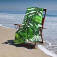 thumbnail image 4 of Palm leaf summer bath towel tropical jungle leaf hand towel soft thin face guest bath towel bathroom decoration home gift 30 * 60 inches, 4 of 8