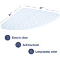 thumbnail image 6 of Curved Shower Mat Non Slip And Machine Washable Quadrant Bath, 6 of 8