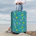 thumbnail image 4 of Wukai Cute Shark Turtle Elastic Luggage Cover: Personalized Protection for Your Suitcase - Fits 19~29-inch, Washable & Durable Travel Companion-X-Large, 4 of 8