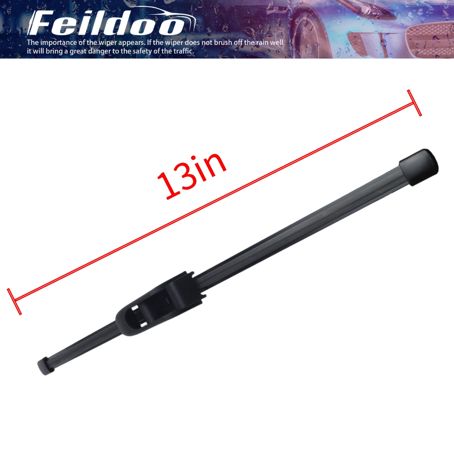 Feildoo 3PCS Wiper Blades Fit For Hyundai Elantra GT 2013-2017, Front & Rear Windshield Wiper Blades, Y29H6H2S