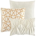 thumbnail image 6 of Nanshing Carla Microfiber 7-Piece Bedding Comforter Set, California King, White, 6 of 8
