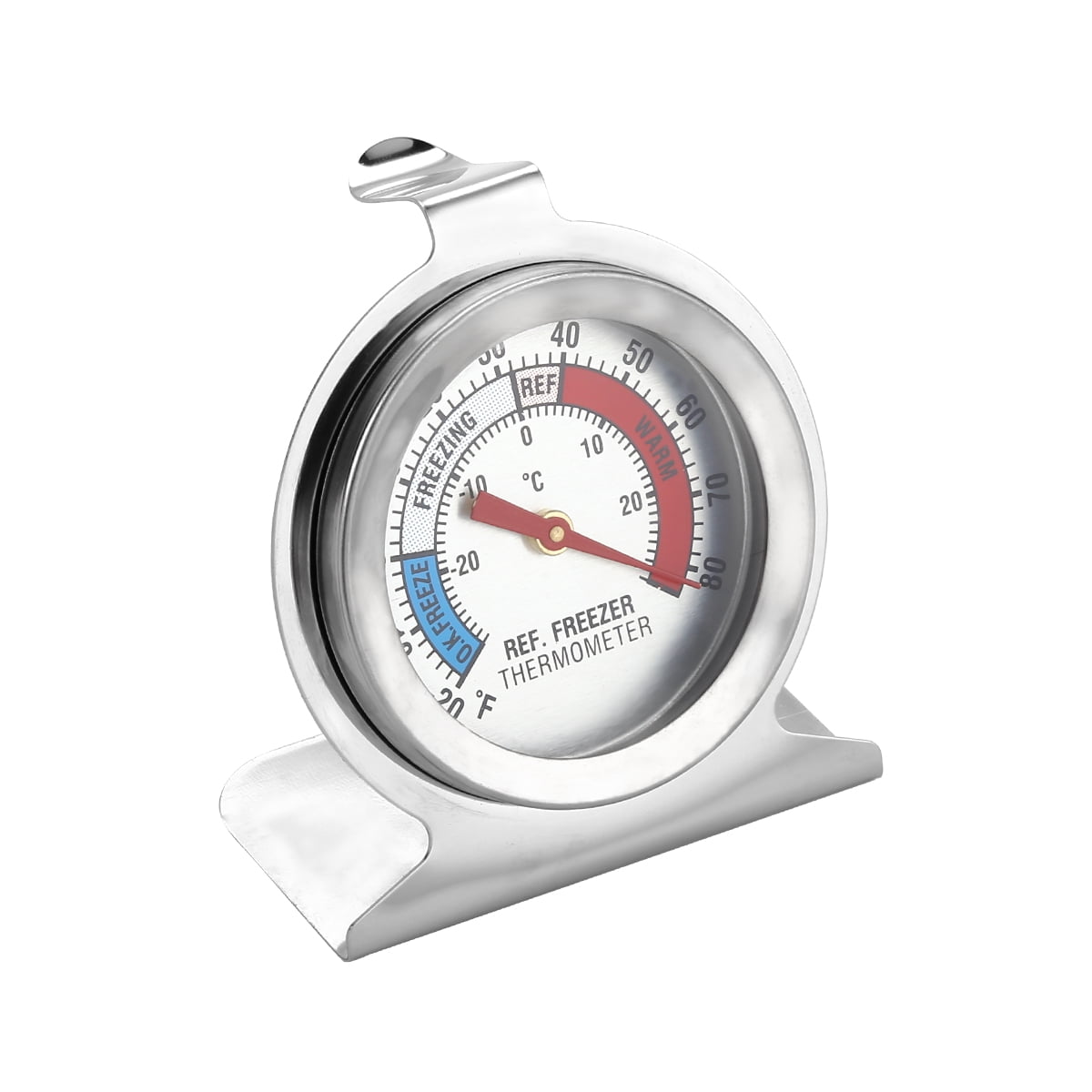 Stainless Steel Temp Refrigerator Freezer Dial Type Stainless Thermometer 