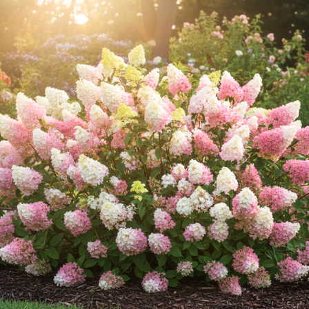 Set 2 Dormant Hydrangea Bush Live, Pink White Hydrangea Shrub for Planting, Bareroots from 6-12 Inches