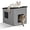 Gray, variant on Large Outdoor Cat House Weatherproof, Plastic Cat House with Dual Door, Feral Cat Shelter for Porch, Patio, Backyards,Garage, Neighborhood, Indoor(Gray)