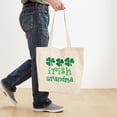 thumbnail image 4 of CafePress - Irish Grandma Plaid Clover - Unisex Canvas Tote Bag, Beige, 1-Piece, 4 of 7