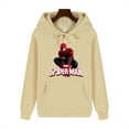 thumbnail image 4 of Casual men's high-end quality superhero Spider-Man print autumn/Winter thick warm basic simple hoodie, 4 of 5