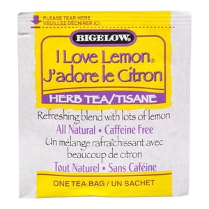 Bigelow Herbal Lemon Tea, I Amour 28UN/Unit, 6 Unités/cas