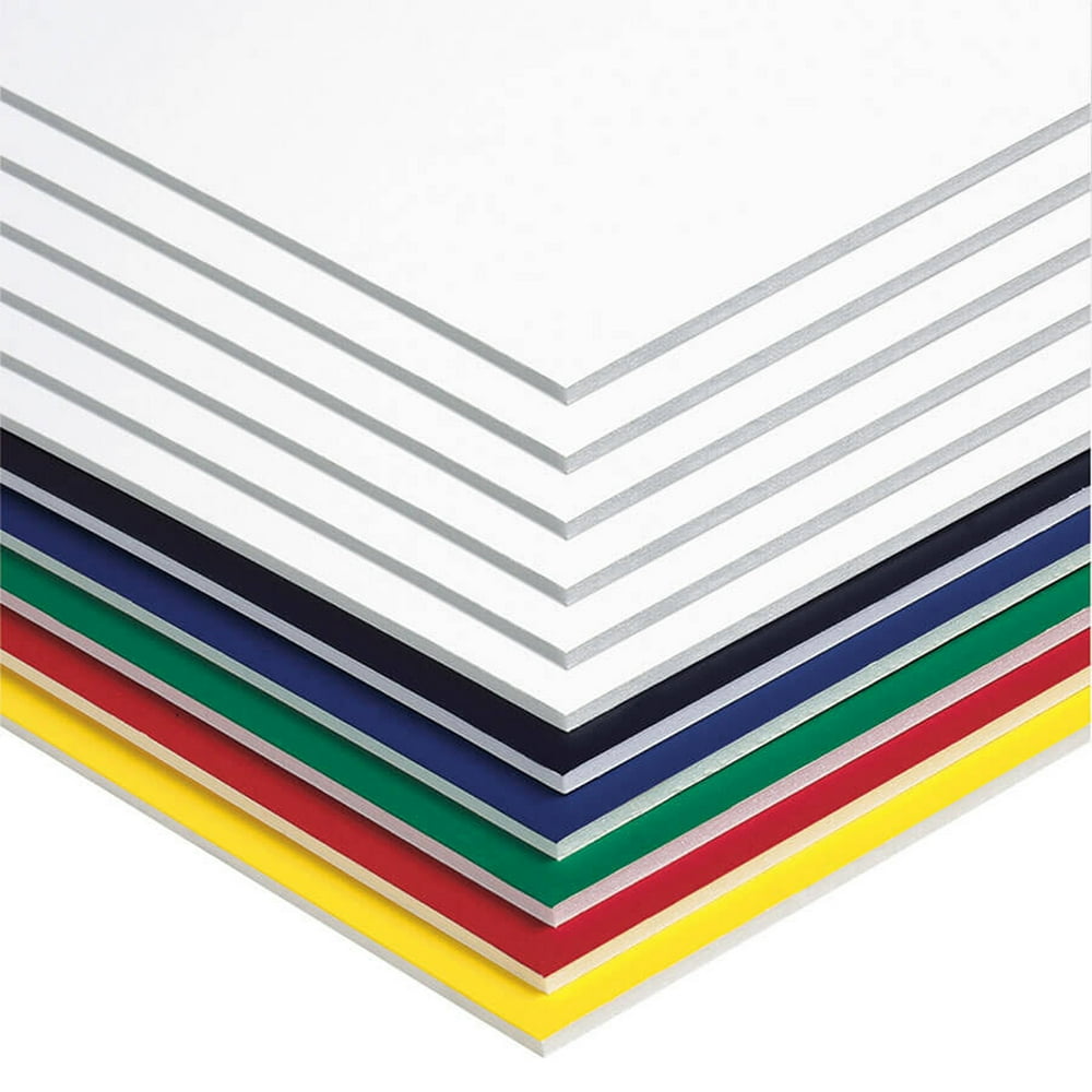 Pacon foam board assorted colors 20 x 30 3 16 thick pack of 10 