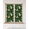 thumbnail image 2 of Christmas Tree Window Privacy Film Stained Glass Window Film Decorative Windows Cover Static Windows Cling for Glass Door Green Xmas Tree Winter Stickers for Bathroom 23.6"x59", 2 of 7