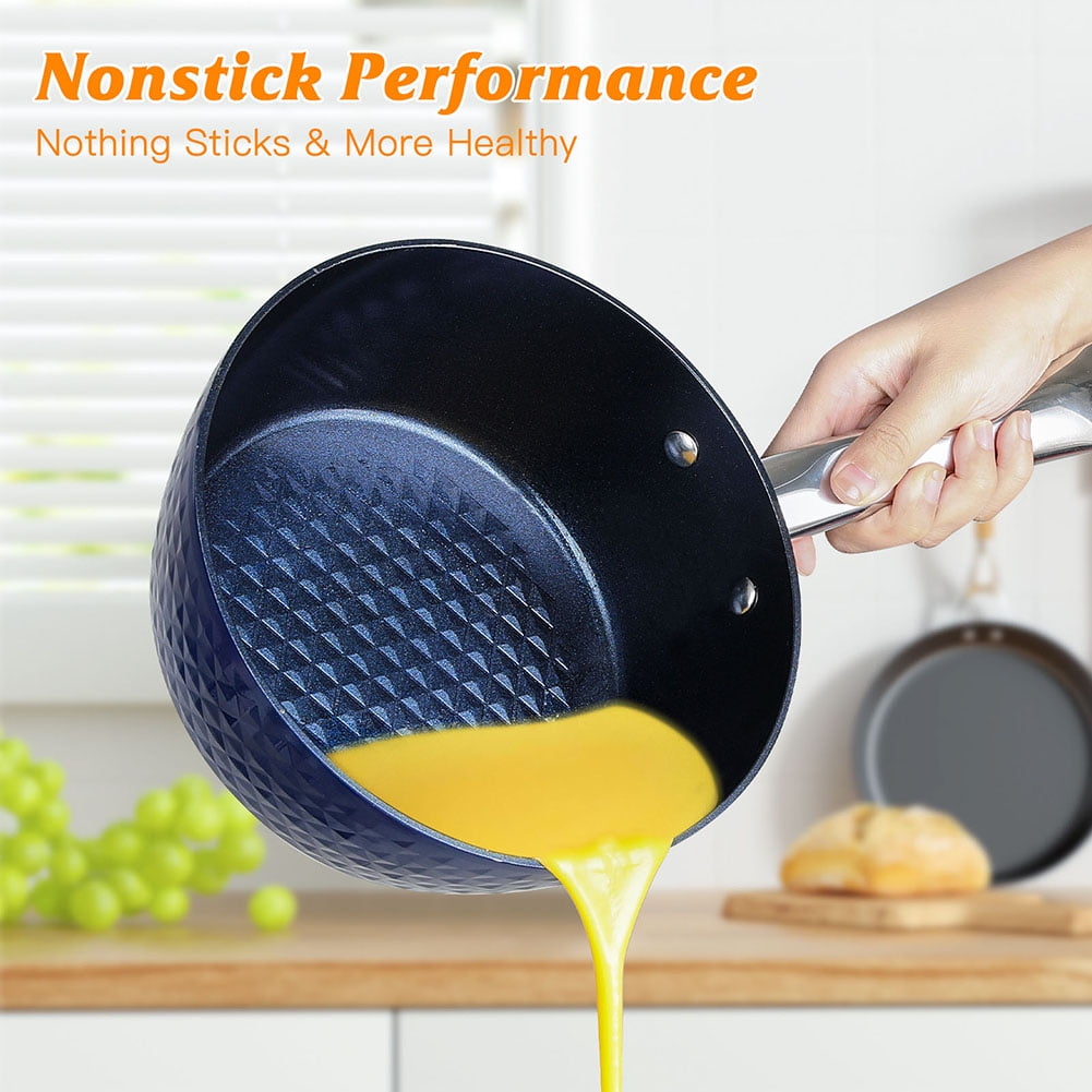 Private Jungle Induction Saucepan with Lid, 18cm/ 1.5L Milk Pan Non Stick Saucepan, Aluminum Ceramic Coating Cooking Pot - PFOA Free with Stainless Steel Handle, Suitable for All Hobs Types Private Jungle Induction Saucepan with Lid, 18cm/ 1.5L Milk Pan Non Stick Saucepan, Aluminum Ceramic Coating Cooking Pot - PFOA Free with Stainless Steel Handle, Suitable for All Hobs Types