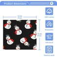 thumbnail image 5 of SKYSONIC Christmas Snowman Washcloths Set of 6, Highly Absorbent Soft Cotton Fingertip Towels for Bathroom, Kitchen, Gym, Spa, Home Decor, 12x12 Inch, 5 of 7