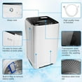 thumbnail image 6 of Nictemaw Portable Washing Machine, 17.8Lbs Capacity Full-Automatic Portable Washer, 2.4Cu.ft Washer and Dryer Combo with Drain Pump, 10 Programs 8 Water Levels Compact Laundry Washer for Apartment RV, 6 of 8