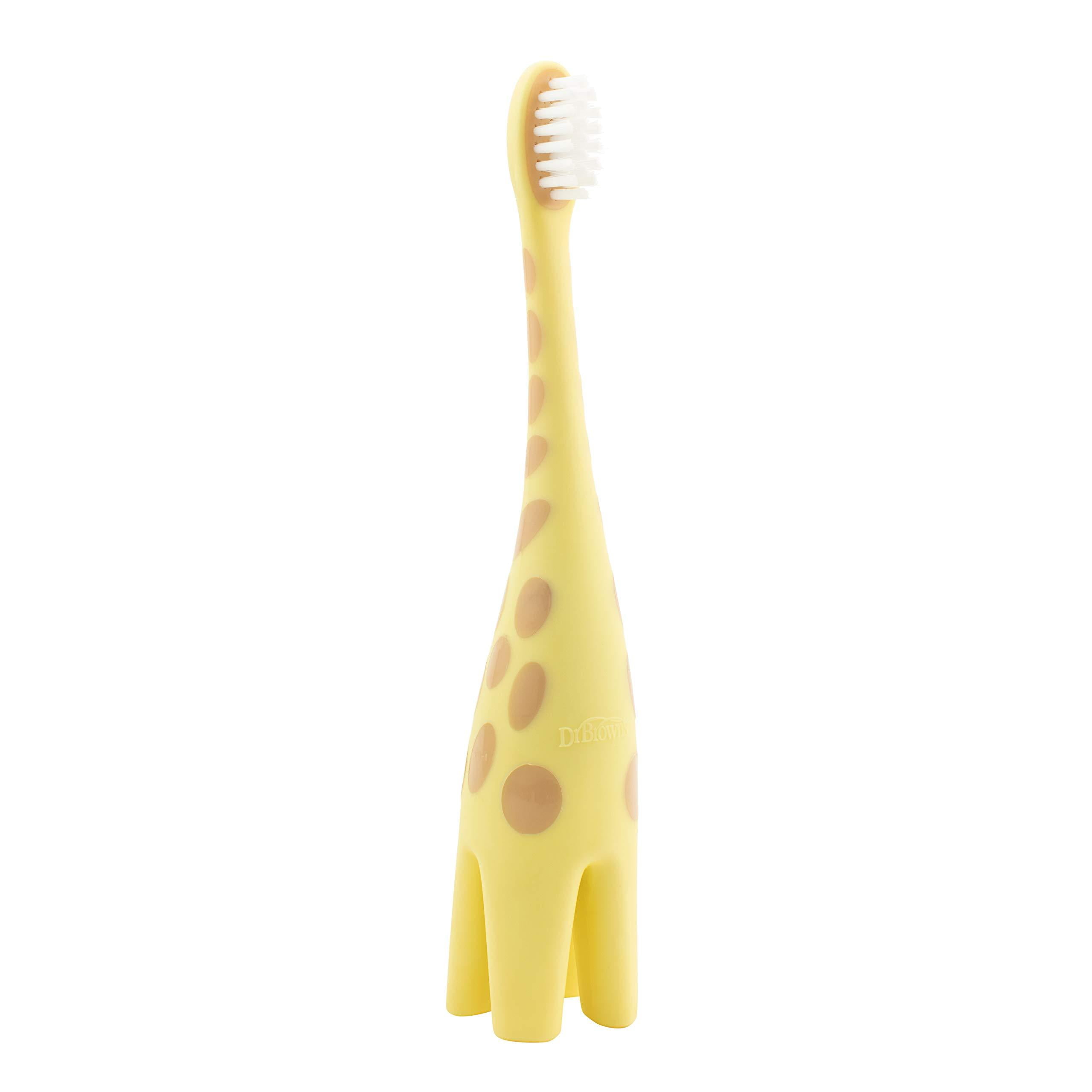 Dr. Brown's Baby Toothbrush, Giraffe InfanttoToddler Toothbrush, Soft