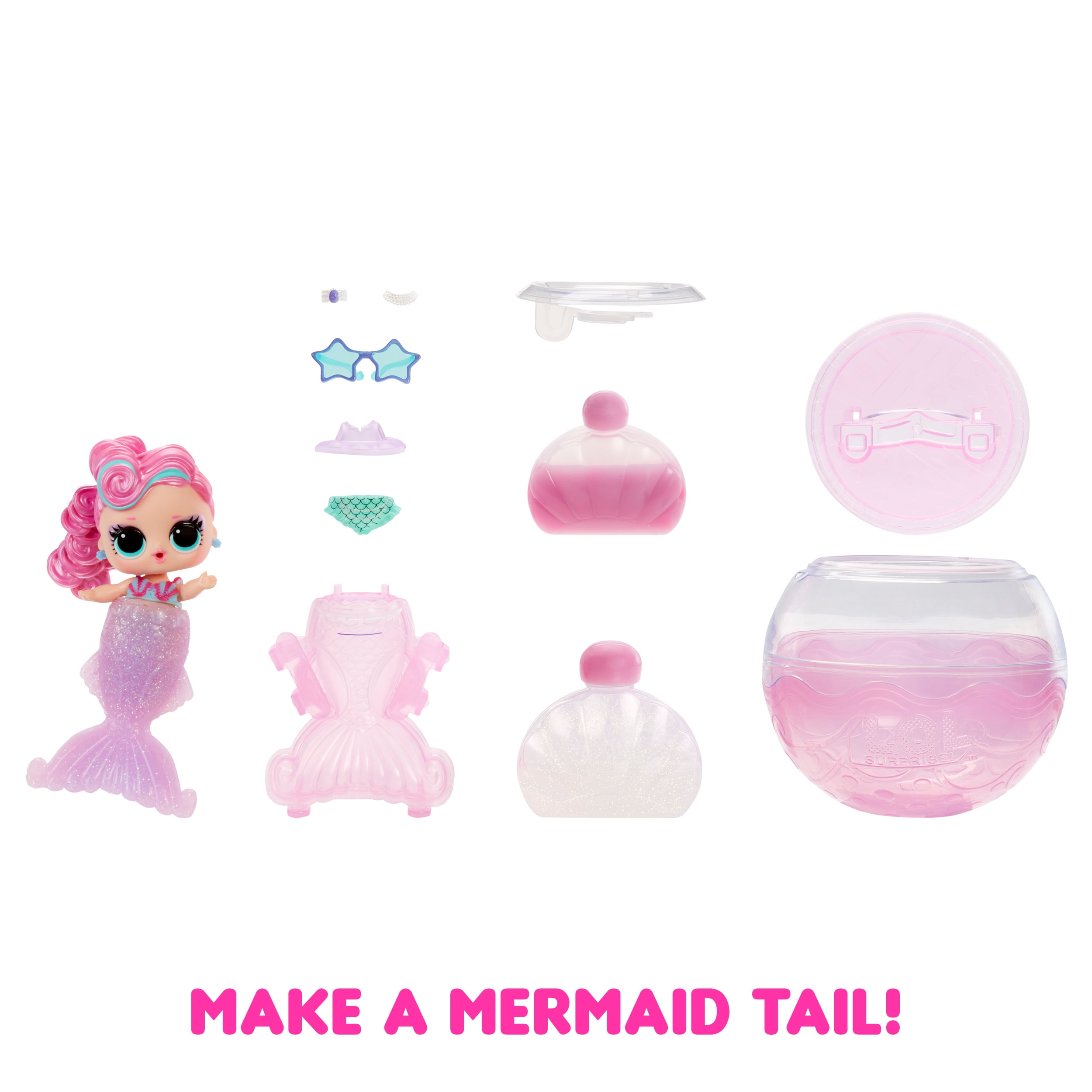 LOL Surprise Tots Just Add Water 3-Pack with 3 Make-Your-Own Fantasy Dolls and 25+ Surprises to Unbox Including Mermaid, Fairy, and Unicorn Dolls and Magical Crafts – Great Gift for Kids Ages 4+