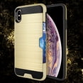 thumbnail image 7 of FINCIBO Brushed Card Wallet Hybrid Case Slim Hard Layer Armor Cover for Apple iPhone XS Max 6.5", Gold, 7 of 7