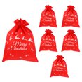 thumbnail image 4 of 6pcs Christmas Drawstring Gift Bags Candy Storage Pouch Christmas DIY Craft, 4 of 9
