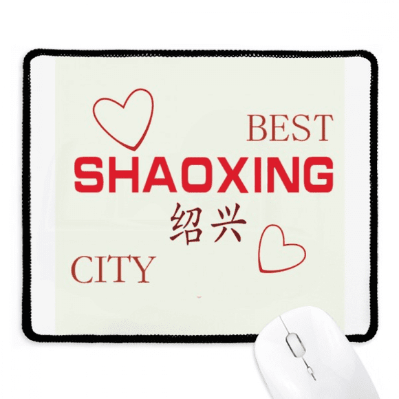 River Town Shaoxing Icon Art Deco Fashion Mousepad Stitched Edge Mat Rubber Gang Pad