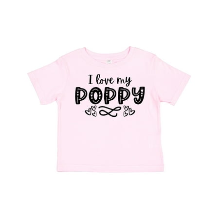 

Inktastic I Love My Poppy with Hearts Gift Toddler Boy or Toddler Girl T-Shirt