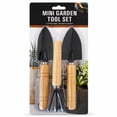 thumbnail image 1 of 3 Piece Mini Wooden Handheld Gardening Tool Set Spade Shovel Rake, 1 of 6