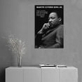 thumbnail image 5 of Martin Luther King Jr Print Photo Art Painting Canvas Poster Home Decorative Bedroom Modern Decor Posters Gifts 08x12inch(20x30cm), 5 of 6