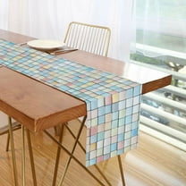 Yayeee Table Runner 70 inches Long Home Kitchen Dinning Party Decoration, Small Pastel Pattern