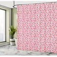 thumbnail image 4 of Ambesonne Fruits Shower Curtain, Summer Ripe Raspberries Eat, 69"Wx75"L, Dark Pink White, 4 of 4