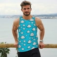 thumbnail image 6 of KLL Hippo In Water Head Print Men's Muscle Gym Workout Stringer Tank Tops Bodybuilding Fitness T-Shirts Tank Tops Men-XX-Large, 6 of 7