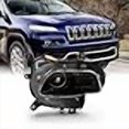 thumbnail image 3 of AKKON - Fits 2014-2018 JEEP Cherokee [Halogen Type] Projector Black Headlight Headlamp Passenger Right Side Replacement, 3 of 4