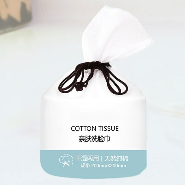 Minkissy Cotton Disposable Facial Towel White Soft Absorbent and Ideal for Makeup