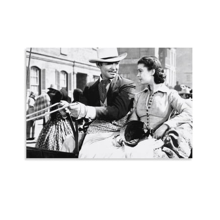 Decorations for Home Gone with The Wind Classic Artworks Canvas Poster Room Aesthetic Wall Art Prints Home Modern Decor Gifts 16x24inch(40x60cm)