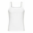 thumbnail image 3 of Mens Tank Top Stretchy Muscle Slim Solid Color Sleeveless Square Neck Undershirt Casual Summer Athletic Lightweight Vest White XL, 3 of 6
