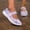 Colorful Pink, variant on Mom Shoes Flat Bottom Casual Woven Seven-Color Shoes Shallow Mouth Breathable Old People Shoes, Women Shoes, Sneakers
