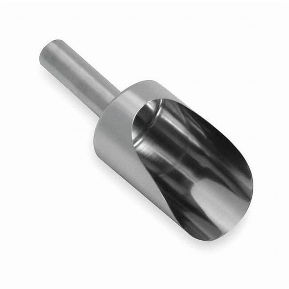 Sani-Lav Scoop,9 1/8 in L,Silver 4002