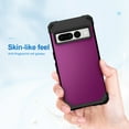 thumbnail image 5 of Dteck Case for Google Pixel 7 Pro,Shockproof Rubber Armor Silicone Rugged Case Hybrid Hard Back Phone Cover,Purple, 5 of 5