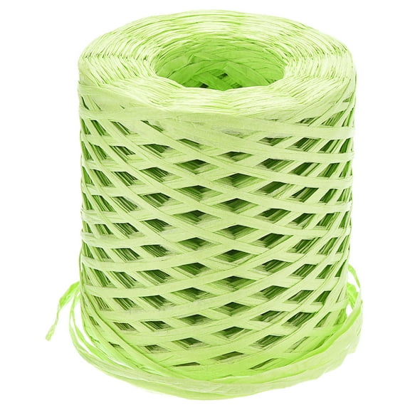 Uxcell Raffia Paper Craft Ribbon, 1/4 Inch 218 Yards Raffia String Packing Paper Twine, Fruit Green