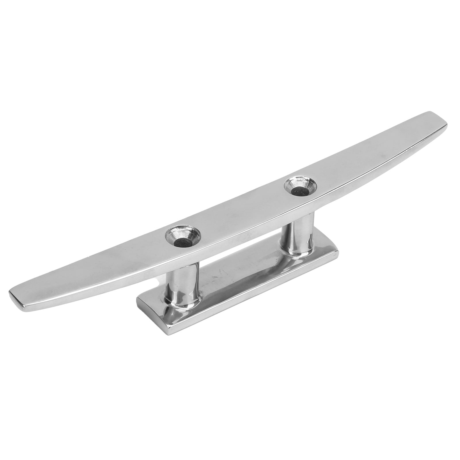 10in Deck Cleat, 316 Stainless Steel Durable TieDown Low Flat Dock