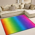 thumbnail image 2 of Coolnut Rainbow Area Rug, 80"x 58" Pet & Child Friendly Carpet for Living Room Bedroom Dining Room,Indoor Outdoor Soft Rug Washable Non Slip Comfortable Area Rug, 2 of 6