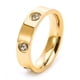 thumbnail image 3 of Anillo de titanio con diamantes para mujer, ligero, lujoso, sin caída, anillo para parejas, 5 mm, anillo con seis diamantes, 3 of 6