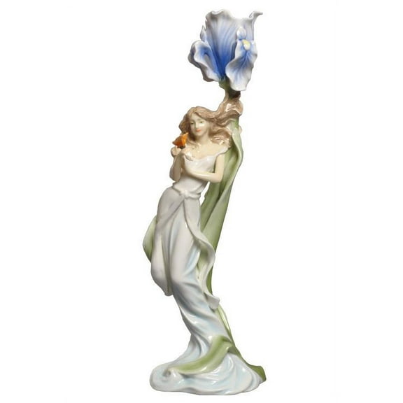 Maiden With Butterfly By Blue Iris Candle Holder