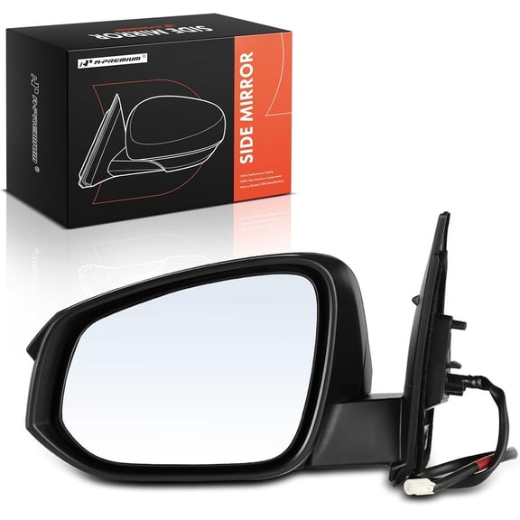 A-Premium Driver Side Power Door Mirror Compatible with Toyota RAV4 2013 2014 2015 - Non-Heated Manual Folding Black Outside Rear View Mirror - Replace# 87940OR080, 8794042B40