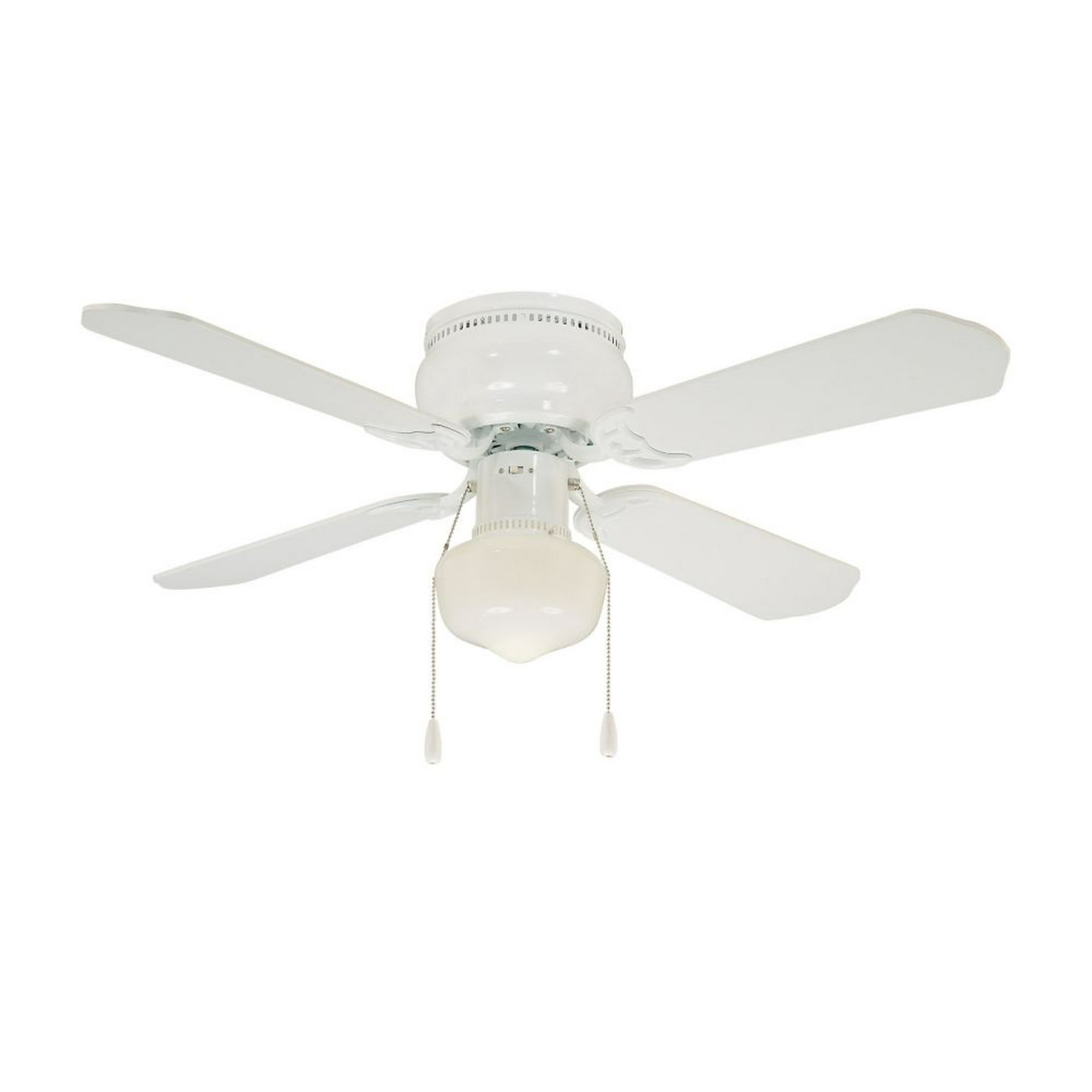 Hdg Littleton 42 Inch Indoor White Ceiling Fan With Light Kit Walmart Canada