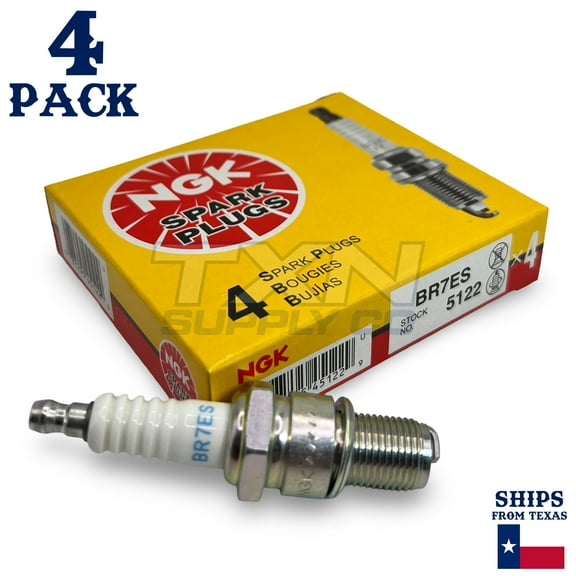NGK 5122 Standard Spark Plug (4 Pack) Fits select: 1973 PORSCHE 911, 1979 HONDA ACCORD