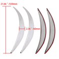 thumbnail image 3 of Zyutaosan 4Pcs Chrome Car Wheel Eyebrow Arch Protector Trim Lips Fender Flares Universal, 3 of 5