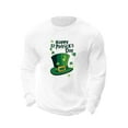 thumbnail image 4 of VBTAPA St Patricks Day Shirt for Men Long Sleeve Waffle Knit T-Shirt Mens Big and Tall Casual Streetwear Tops White M, 4 of 6